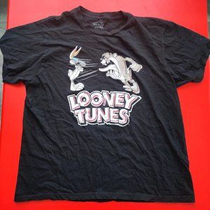 Looney Tunes graphic design Tee black men's size L